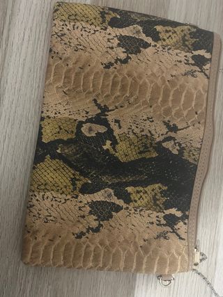 Bolso bandolera efecto piel serpiente