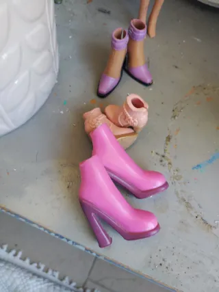 Scarpe bambola rosa e viola Winx