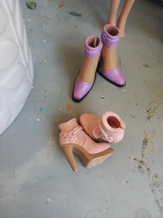 Scarpe bambola rosa e viola Winx