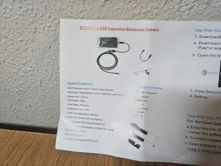 Cámara Endoscópica USB Flexible