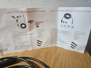 Cámara Endoscópica USB Flexible