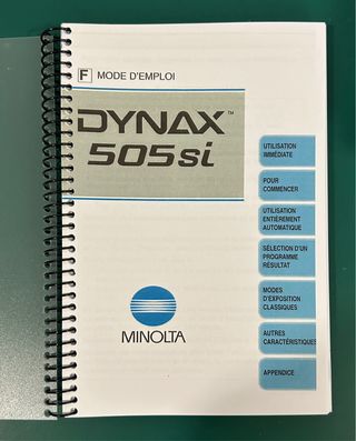 Manual Minolta DYNAX 505si Francés