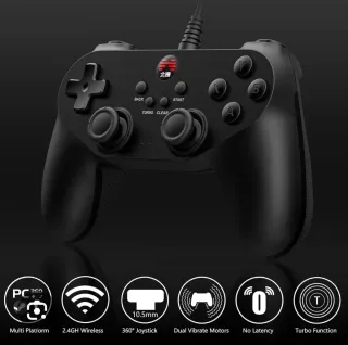 Mando de consola negro