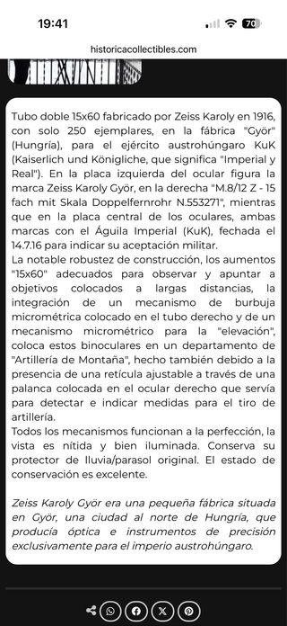 Binoculares Carl Zeiss Karoly Gyor ! Prismaticos !