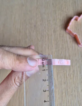 Stampo floreale in plastica rosa