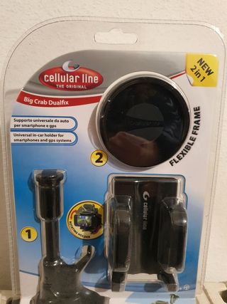Supporto auto Cellular Line Big Crab Dualfix
