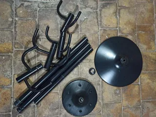 Perchero de pie negro