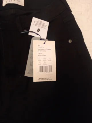 Pantalón vaquero negro Pier One hombre