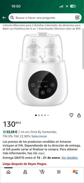 Calentador de biberones IVOTOR