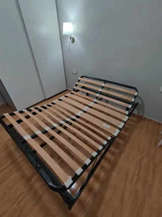 Somier reclinable metálico y de madera