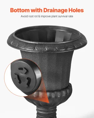 Vaso Fioriere in Plastica 25 x 42 cm Vaso da Fiori