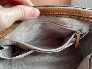 Bolso Sandrine satchel Michael Kors cuero marron