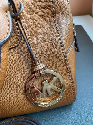 Bolso Sandrine satchel Michael Kors cuero marron