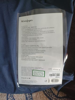 Almohada cervical nueva