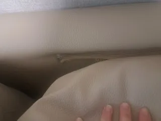 Sofá rinconera 5 plazas polipiel arena