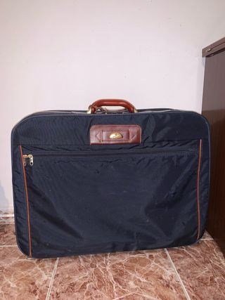 Juego de maletas Samsonite azul y marrón