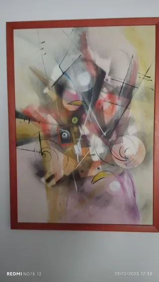 Cuadro abstracto multicolor