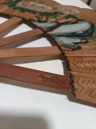 Abanico de pared vintage decorado