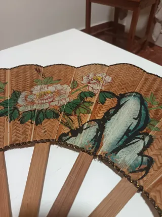 Abanico de pared vintage decorado