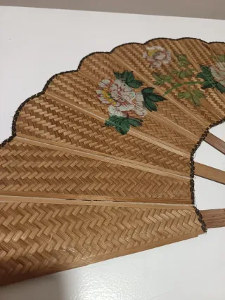 Abanico de pared vintage decorado