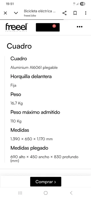 Bicicletas Eléctricas Plegables FREEEL