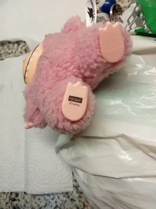 Labubu Peluche Llavero Rosa