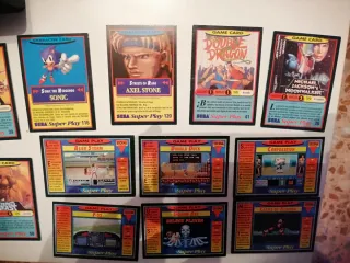 16 Cartas Panini Sega Super Play