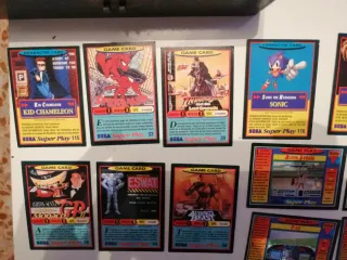 16 Cartas Panini Sega Super Play