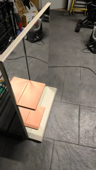 Espejo de baño con estantes