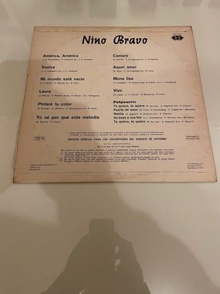 Disco Vinilo Nino Bravo