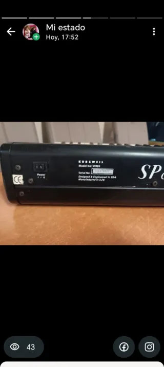 Kurzweil SP88 Stage Piano