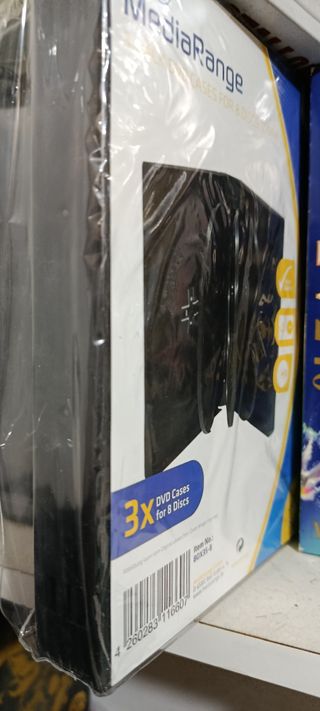 Lote cajas DVD vacías negras – +50 unidades nuevas