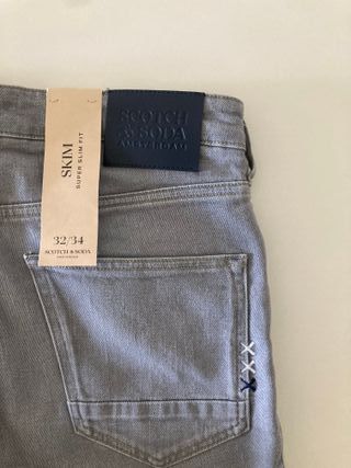 Scotch & Soda Skim. Pantalón vaquero gris. W32 L34