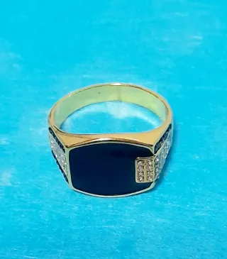 Conjunto Anillo y Pulsera bañado en Oro 18k