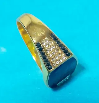 Conjunto Anillo y Pulsera bañado en Oro 18k