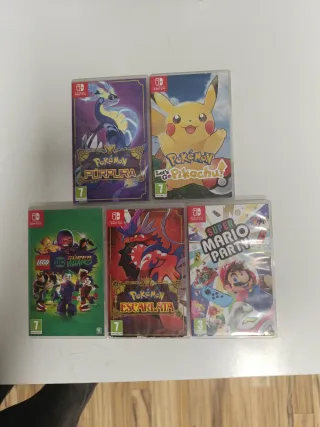 Confezione 5 giochi Nintendo Switch: Pokémon e LEGO