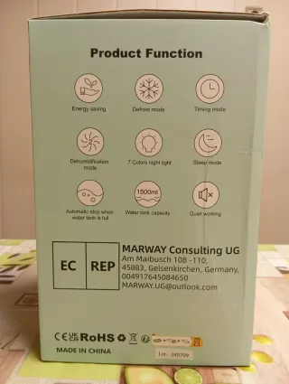 Deshumidificador silencioso