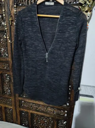 Jersey INSIDE gris cremallera M