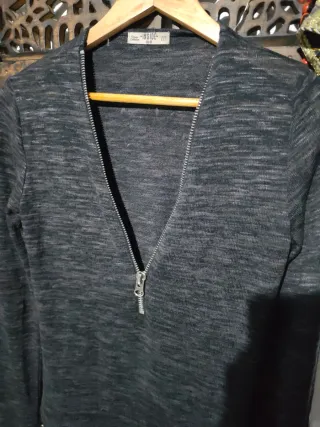 Jersey INSIDE gris cremallera M