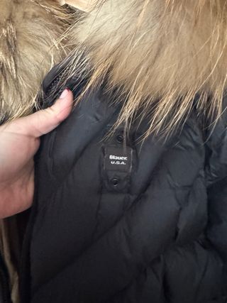 Abrigo Blauer Negro Talla XL con Capucha