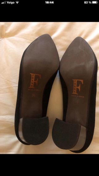 Zapatos de piel Frank negros