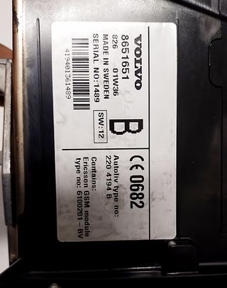 Radio CD con módulo manos libres para Volvo S80