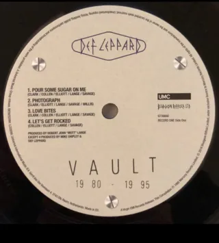 Def Leppard Vault 2 LP Recopilatorio
