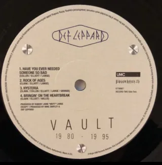 Def Leppard Vault 2 LP Recopilatorio