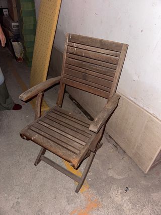 Silla de madera Teca plegable