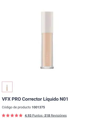 Corrector Líquido VFX PRO N01