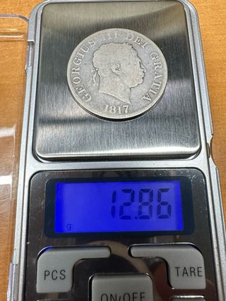 Moneda de Plata: Media Corona George III 1817