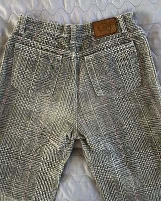 Pantaloni Cavalli Jeans Tartan Cotone Invernale