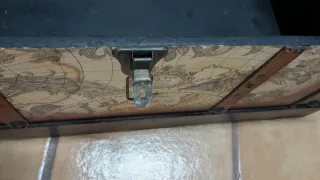 Baúl decorativo mapa del mundo