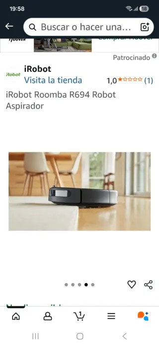 Aspiradora iRobot R694 Rumba Inalámbrica